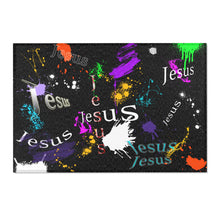 Load image into Gallery viewer, Jesus w/Paint splatters - Area Rugs