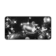 Load image into Gallery viewer, Black & White Space - Desk Mat for Gamers & Creatives - Cosmic Space Design