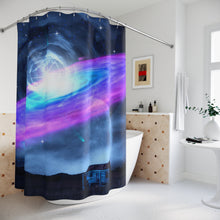 Load image into Gallery viewer, Cosmic Galaxy Shower Curtain - Space Themed Bathroom Decor