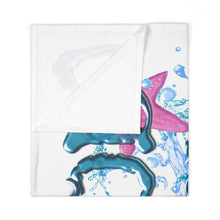 Load image into Gallery viewer, God Made the SEA - Ocean scene (Baby Swaddle Blanket)