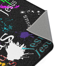 Load image into Gallery viewer, Jesus w/Paint splatters - Area Rugs