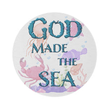 Load image into Gallery viewer, God Made the SEA (Round Rug)