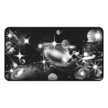 Load image into Gallery viewer, Black & White Space - Desk Mat for Gamers & Creatives - Cosmic Space Design