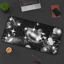 Load image into Gallery viewer, Black & White Space - Desk Mat for Gamers & Creatives - Cosmic Space Design