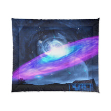 Load image into Gallery viewer, Wormhole & Galaxy on Earth - Comforter