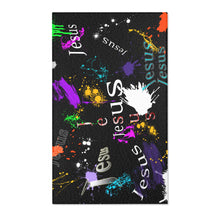 Load image into Gallery viewer, Jesus w/Paint splatters - Area Rugs