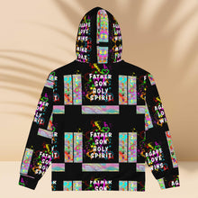 Load image into Gallery viewer, Agape Love Wins Father, Son & Holy Spirit - Unisex zip hoodie (Sizes Run Small)
