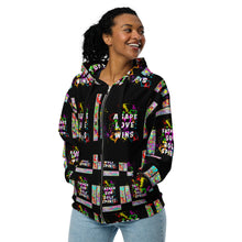 Load image into Gallery viewer, Agape Love Wins - Unisex Zip Hoodie (Sizes Run Small)