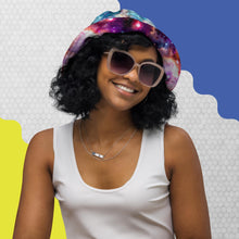 Load image into Gallery viewer, Turquoise & Magenta Space - Reversible bucket hat
