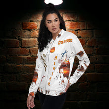 Load image into Gallery viewer, Jesus Anchor - White Unisex Bomber Jacket