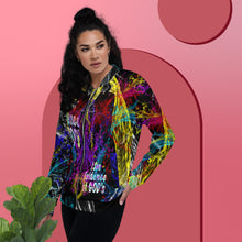 Load image into Gallery viewer, I See Evidence of God’s Goodness Black - Unisex Bomber Jacket