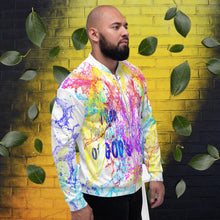 Load image into Gallery viewer, I See Evidence of God’s Goodness White - Unisex Bomber Jacket