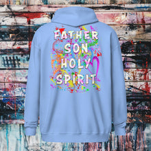 Load image into Gallery viewer, Agape Love Wins Father Son & Holy Spirit - Unisex heavy blend zip hoodie (GILDAN 18600)