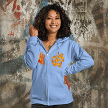 Load image into Gallery viewer, My Heart Burns - Unisex heavy blend zip hoodie (GILDAN 18600)