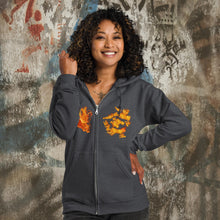 Load image into Gallery viewer, My Heart Burns - Unisex heavy blend zip hoodie (GILDAN 18600)