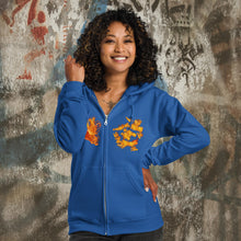 Load image into Gallery viewer, My Heart Burns - Unisex heavy blend zip hoodie (GILDAN 18600)