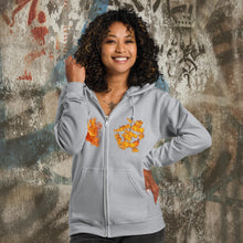 Load image into Gallery viewer, My Heart Burns - Unisex heavy blend zip hoodie (GILDAN 18600)