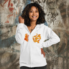 Load image into Gallery viewer, My Heart Burns - Unisex heavy blend zip hoodie (GILDAN 18600)