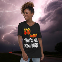 Load image into Gallery viewer, God Said It That's All You Need PERIODT! - Unisex Short Sleeve V-Neck T-Shirt Bella 3005