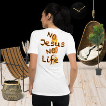 Load image into Gallery viewer, Know Jesus Know Life - No Jesus No Life - Unisex Short Sleeve V-Neck T-Shirt
