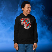 Load image into Gallery viewer, Jesus My King - Youth heavy blend hoodie Gildan 18500B