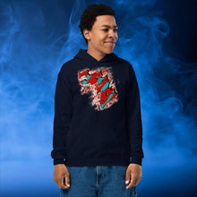 Load image into Gallery viewer, Jesus My King - Youth heavy blend hoodie Gildan 18500B