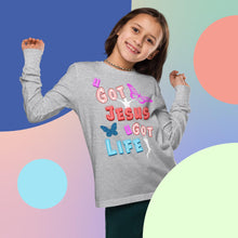 Load image into Gallery viewer, U Got Jesus U Got Life - Youth long sleeve tee