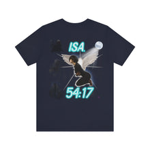 Load image into Gallery viewer, No Weapon ISA. 54:17 Blue Glowing Words (Unisex Jersey Short Sleeve Tee)