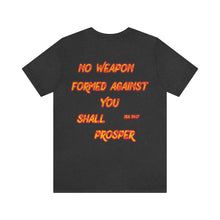 Load image into Gallery viewer, No Weapon ISA. 54:17 Blue Glowing Words (Unisex Jersey Short Sleeve Tee)