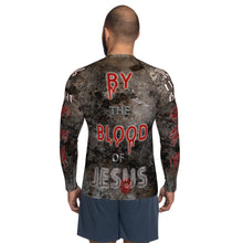 Load image into Gallery viewer, You're Forgiven By the Blood of JESUS AOP - (Men's Rash Guard Long Sleeve)