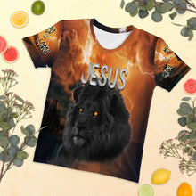 Load image into Gallery viewer, Jesus Lion of Judah AOP - Women's Short Sleeve T-shirt