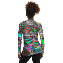 Load image into Gallery viewer, Jesus My Lord & King AOP - (Women's Rash Guard)