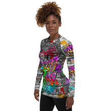 Load image into Gallery viewer, Jesus My Lord & King AOP - (Women's Rash Guard)
