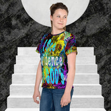 Load image into Gallery viewer, I See Evidence of God's Goodness Ps. 23:6 - Youth crew neck t-shirt