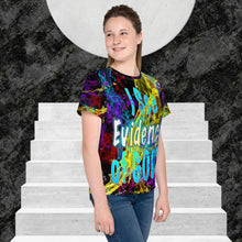 Load image into Gallery viewer, I See Evidence of God's Goodness Ps. 23:6 - Youth crew neck t-shirt