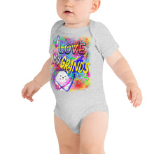 Load image into Gallery viewer, I Love My Grands Graffiti - Baby short sleeve one piece
