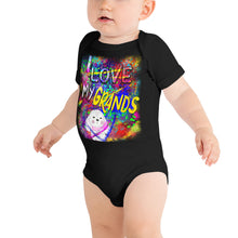 Load image into Gallery viewer, I Love My Grands Graffiti - Baby short sleeve one piece