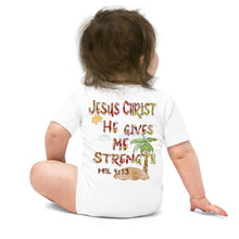 Load image into Gallery viewer, I Can Do All Things Philip 4:13 - Baby short sleeve one piece