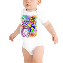 Load image into Gallery viewer, I Love My Grands Graffiti - Baby short sleeve one piece