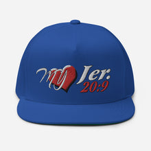 Load image into Gallery viewer, My Heart Jer 20:9 - Flat Bill Cap YUPOONG 6007