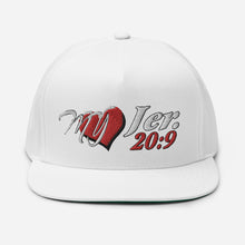 Load image into Gallery viewer, My Heart Jer 20:9 - Flat Bill Cap YUPOONG 6007