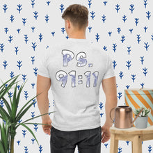 Load image into Gallery viewer, Ps. 91:11 Angel Blue Fire - Men's classic tee