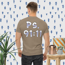 Load image into Gallery viewer, Ps. 91:11 Angel Blue Fire - Men's classic tee