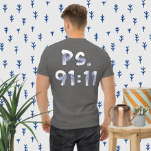 Load image into Gallery viewer, Ps. 91:11 Angel Blue Fire - Men's classic tee