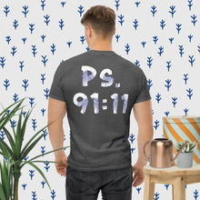 Load image into Gallery viewer, Ps. 91:11 Angel Blue Fire - Men's classic tee
