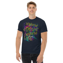 Load image into Gallery viewer, Know Jesus Know Life - No Jesus No Life - Men's classic tee