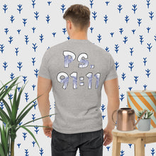 Load image into Gallery viewer, Ps. 91:11 Angel Blue Fire - Men's classic tee