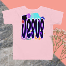 Load image into Gallery viewer, Loves Me JESUS Girl - Toddler Short Sleeve Tee