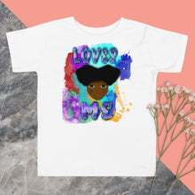 Load image into Gallery viewer, Loves Me JESUS Girl - Toddler Short Sleeve Tee
