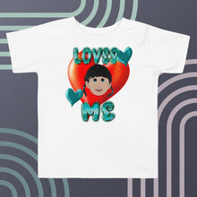 Load image into Gallery viewer, Loves Me JESUS Girl - Toddler Short Sleeve Tee